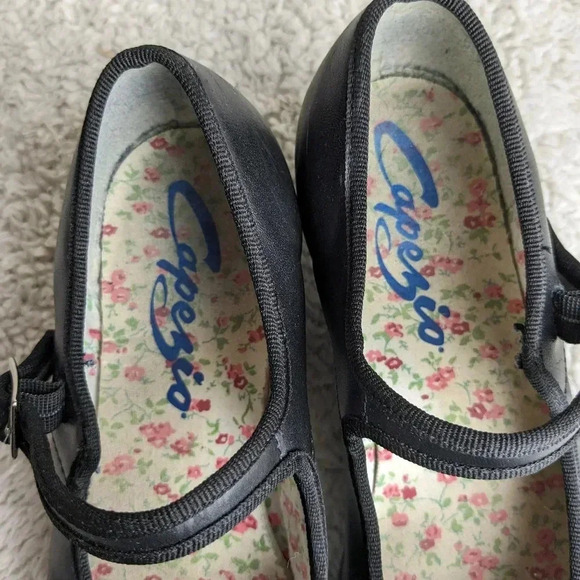 CAPEZIO Tap Dance shoes Made in Brazil size 6 black leather - Picture 10 of 11